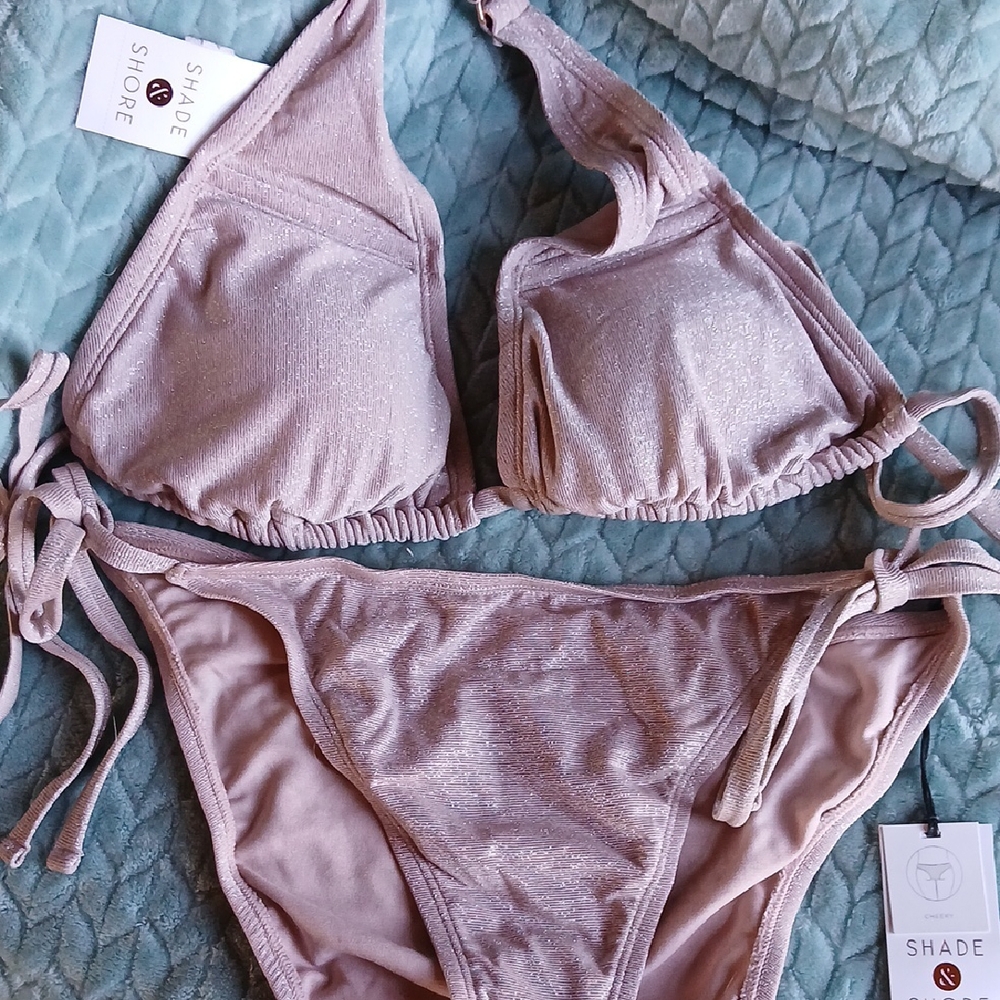 Shade & Shore Women's Glittery Bikini